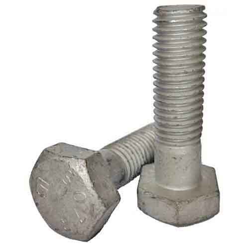 A307B78212G 7/8"-9 X 2-1/2" Heavy Hex Bolt, A307 Grade B, HDG